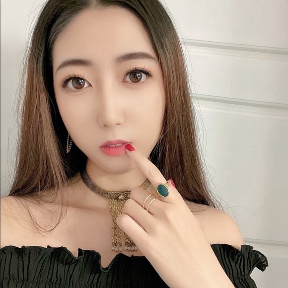 ✨Vintage Choker Necklace with Engrave and Beads - Picture 4 of 4